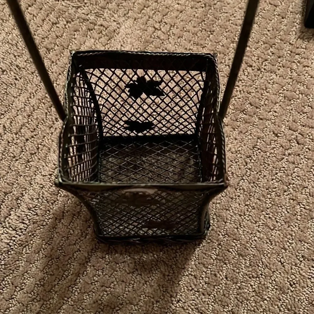 Home Accents Metal Wine Basket